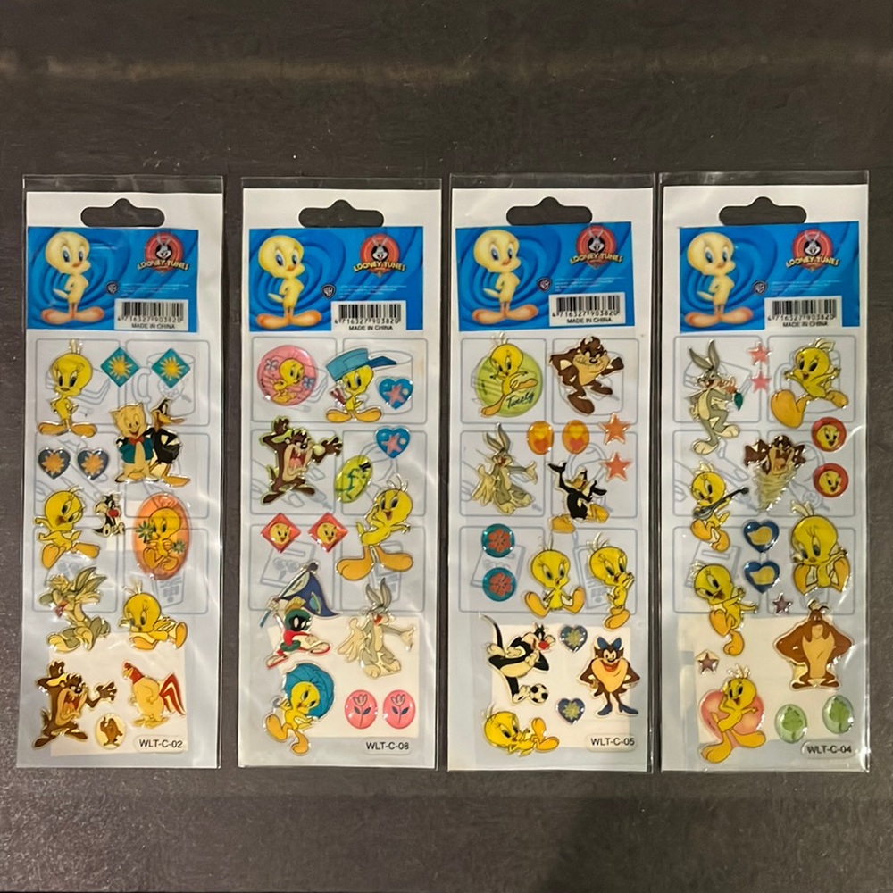 Looney Tunes NWT 🌟 Set of 6 Vintage Stickers
